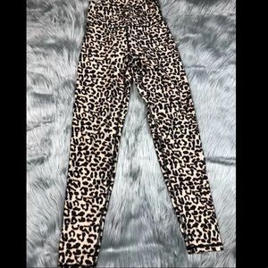Kyodan Leopard Animal Print Active Leggings XS